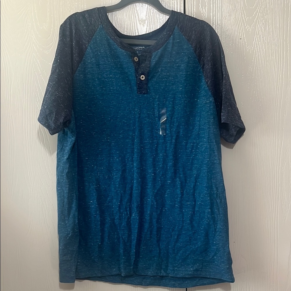 Men's Blue Henley Shirt